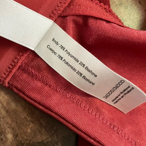 Reveal 36DDD Bra Cinnamon Brown Low Key Shimmer Unlined Plunge Underwire B30350 - Picture 8 of 8